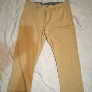 Volcom slim fit khakis 33x32